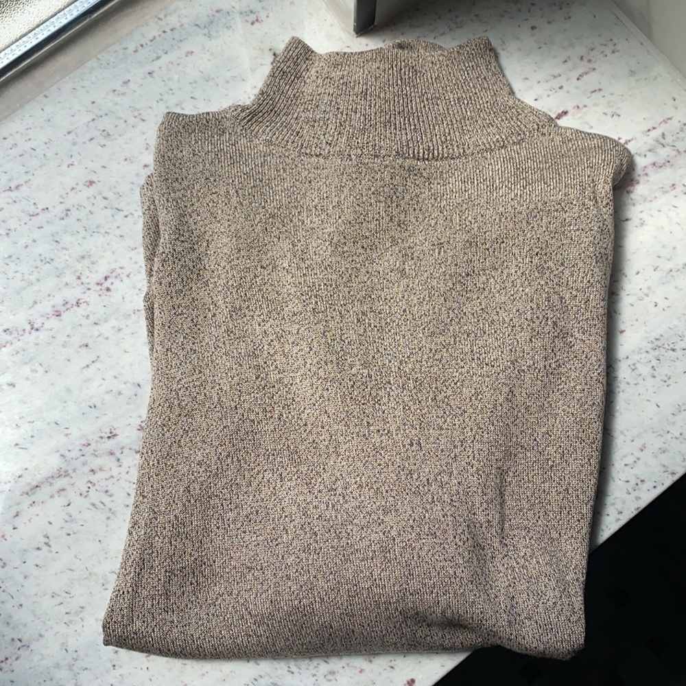 Silk turtleneck sweater